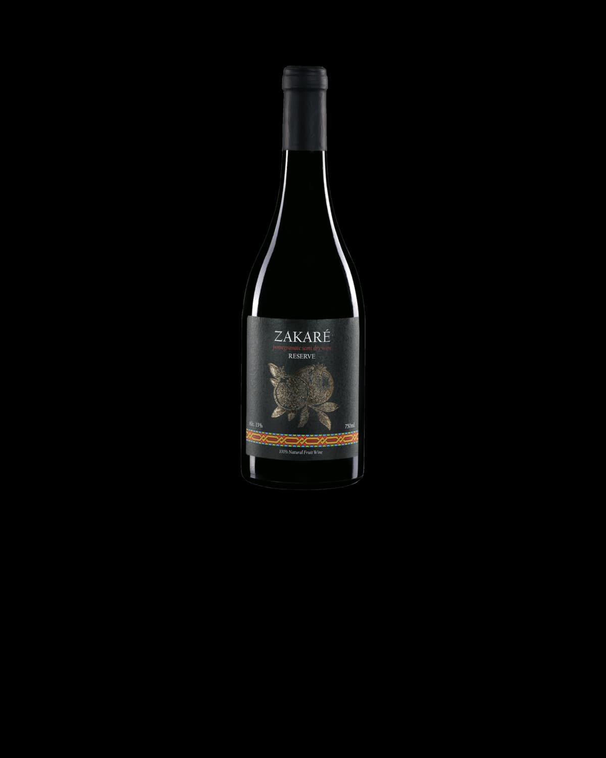 Zakaré Pomegranate Reserve wine bottle