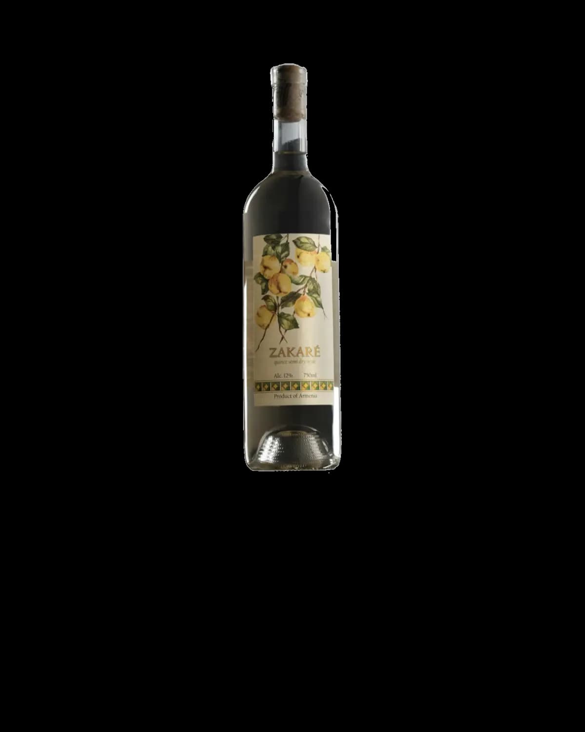 Zakaré Quince Semi-Dry wine bottle