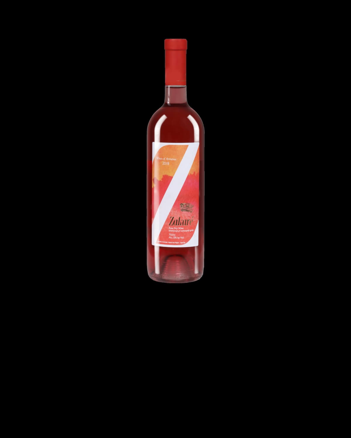 Zakaré Rosé wine bottle