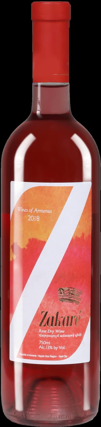«Զաքարե» վարդագույն գինու շիշ